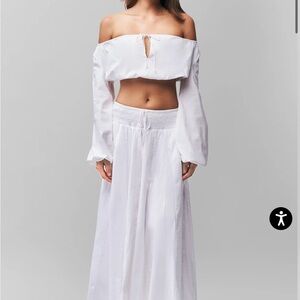 Guizio giulia skirt white